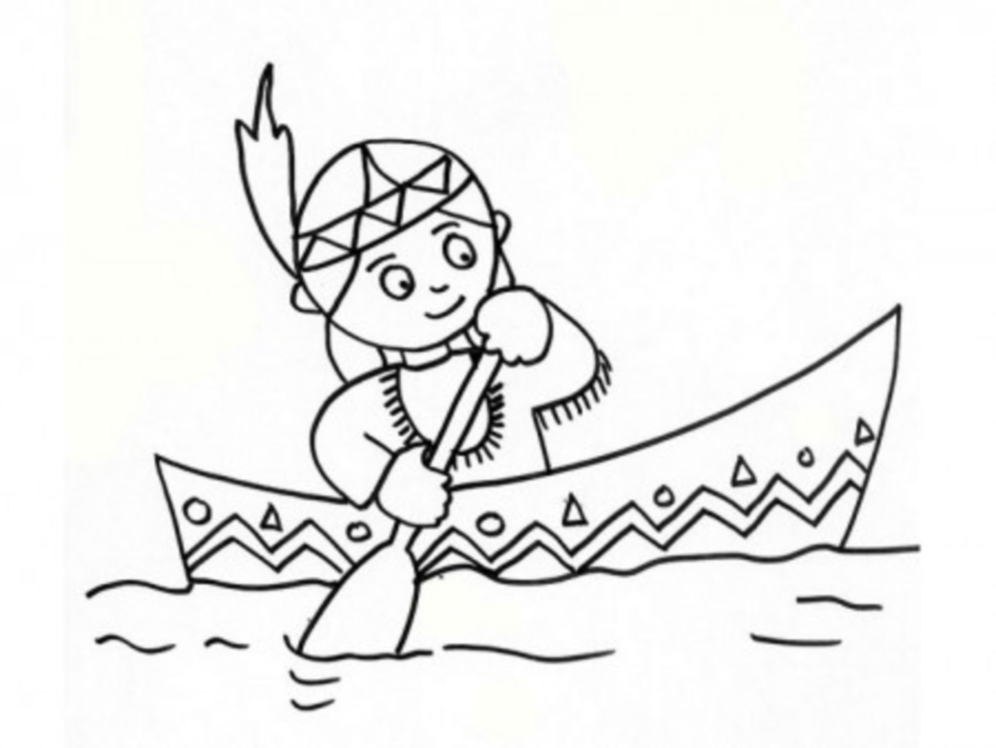 Детский рисунок индейская деревня