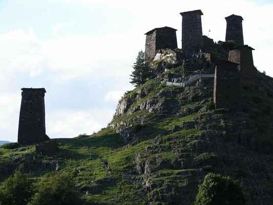 Hrad v Horním Omalu.