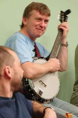 banjo man se svým obdivovatelem